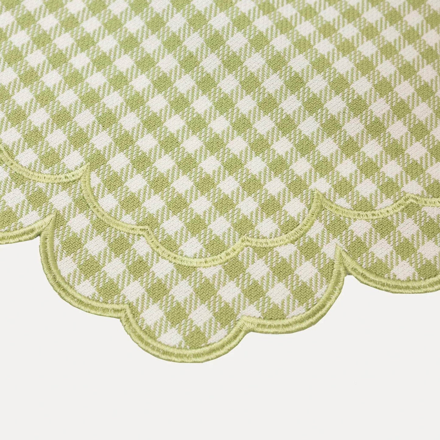 Íris Placemat, Green Vichy with Green