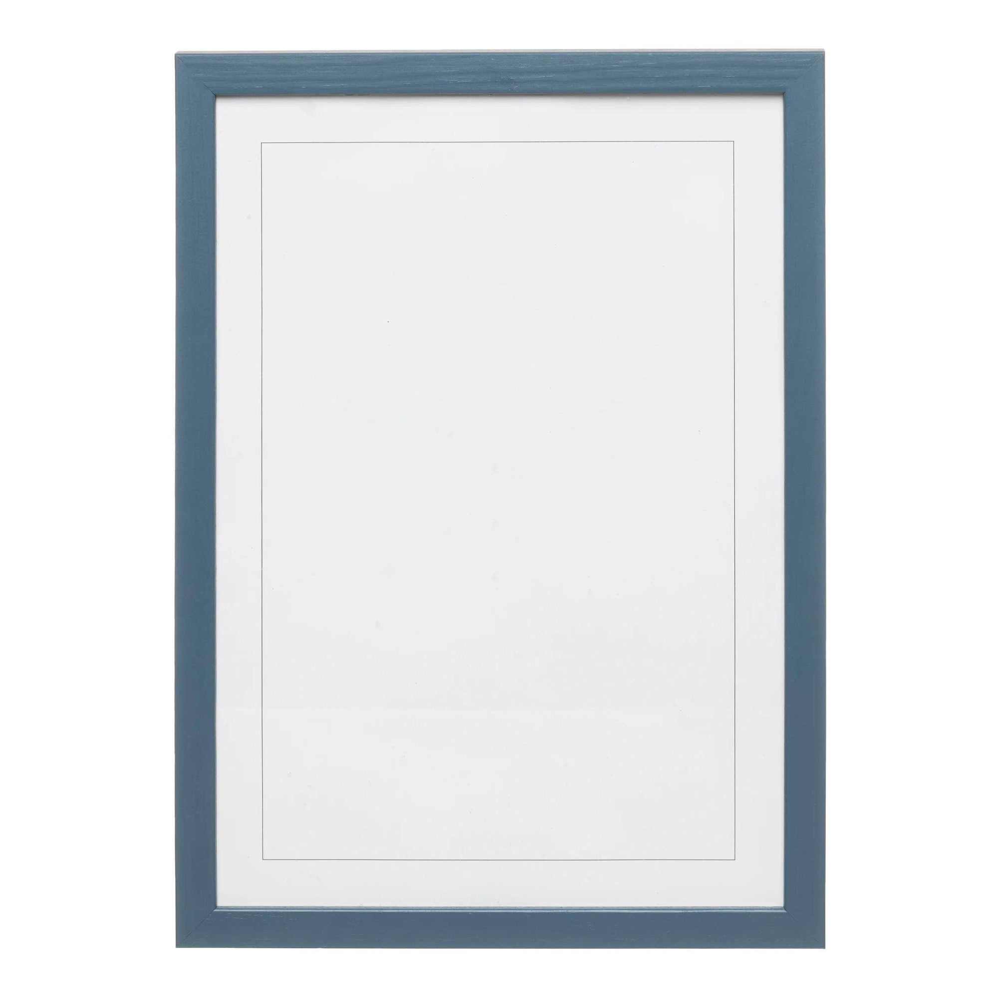 Petrol Blue Solid Wood Frame