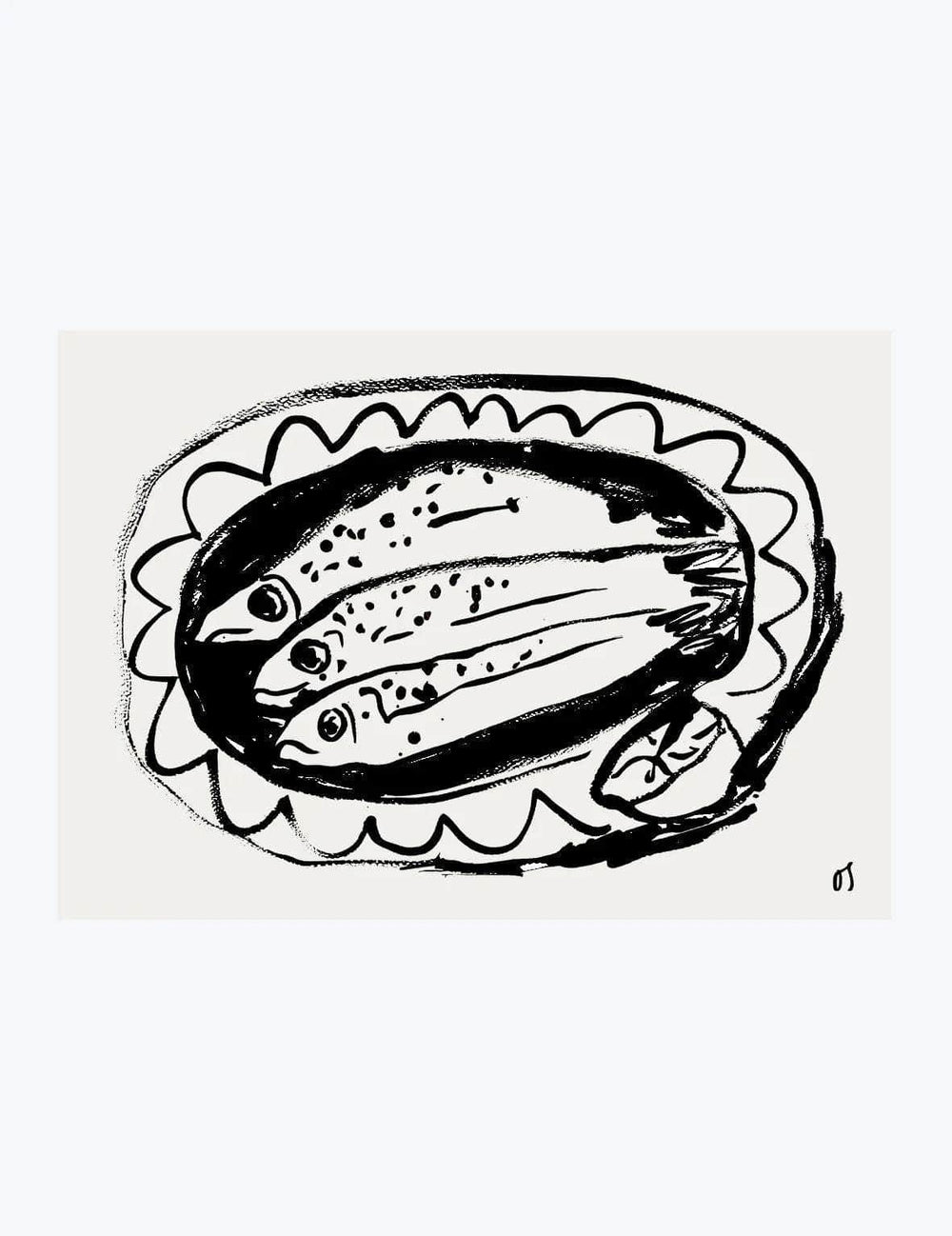 Three Sardines | Wall Art Print