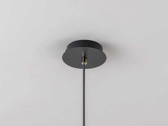 Charcoal grey cone pendent ceiling light