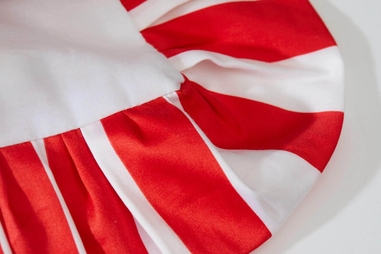 Red and White King Size Flat Sheet