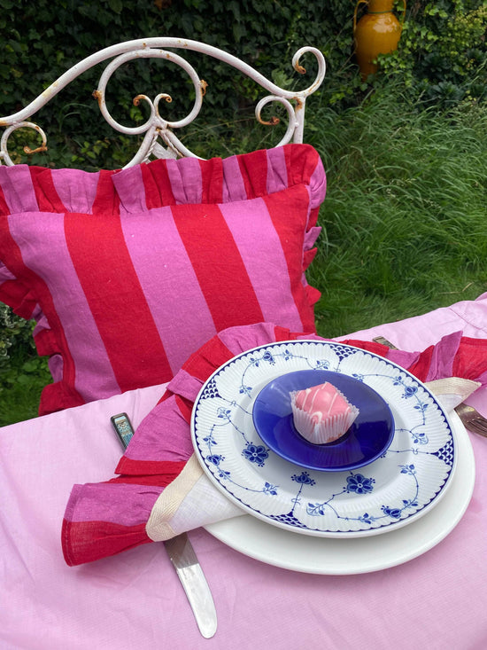 Cerise & Fuchsia Wide Stripe - Set of 2 Napkins