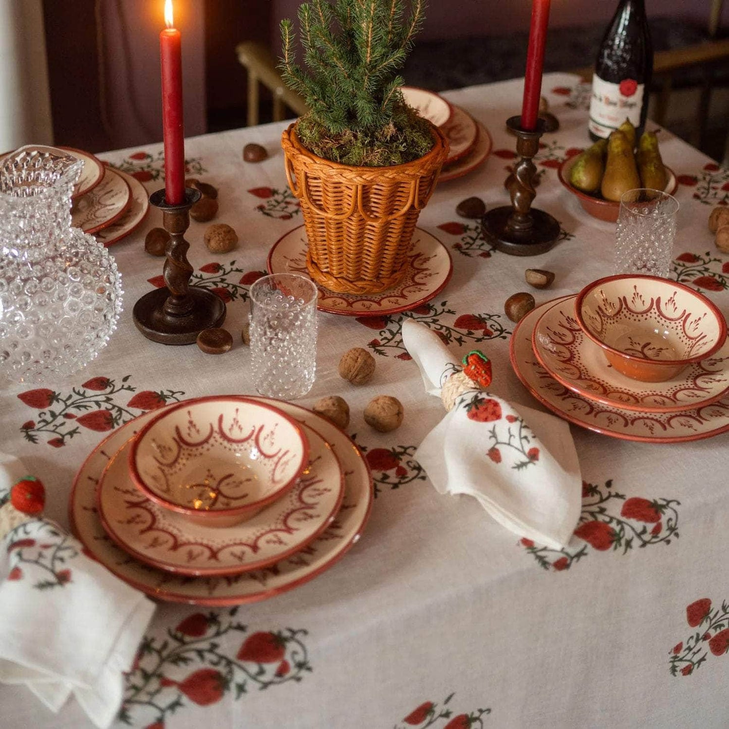 Fraises Des Bois Tablecloth