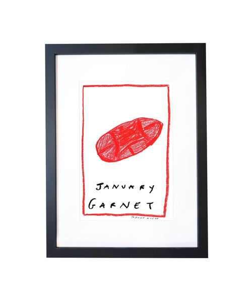 January Birthstone Art Print