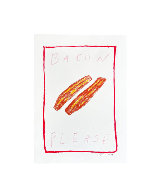 Bacon Please Art Print