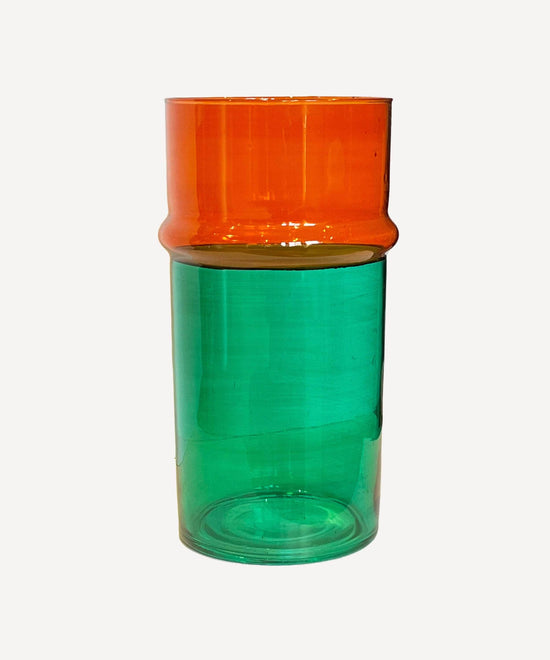 Beldi Large Vase | Green and Orange