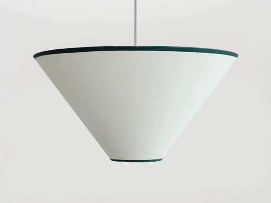 Olive green cone light shade