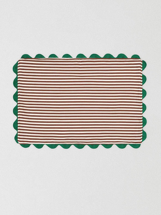 Brown Striped Placemat