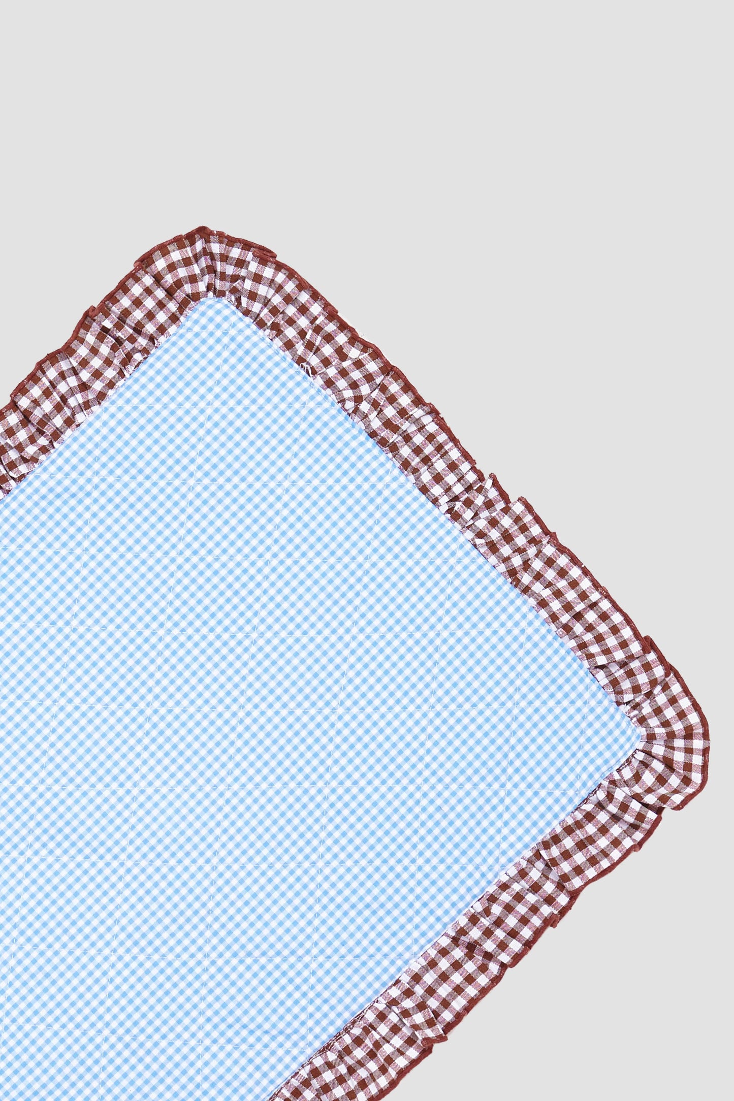 Picnic Gingham Placemat Blue