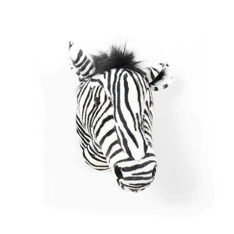 Daniel the Zebra Wall Mounted Plush Head