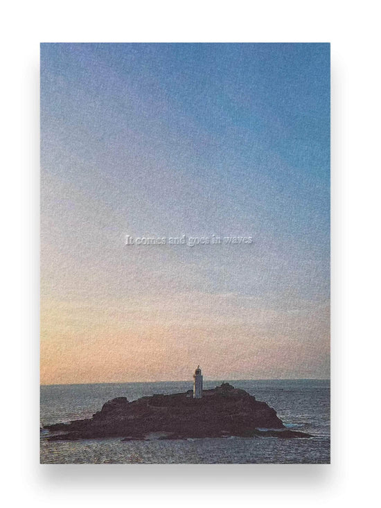 "it comes and goes in waves" - Art Print