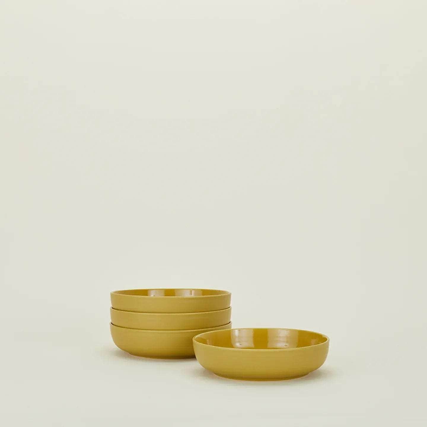 Load image into Gallery viewer, Essential Low Bowl - Set Of 4, Mustard
