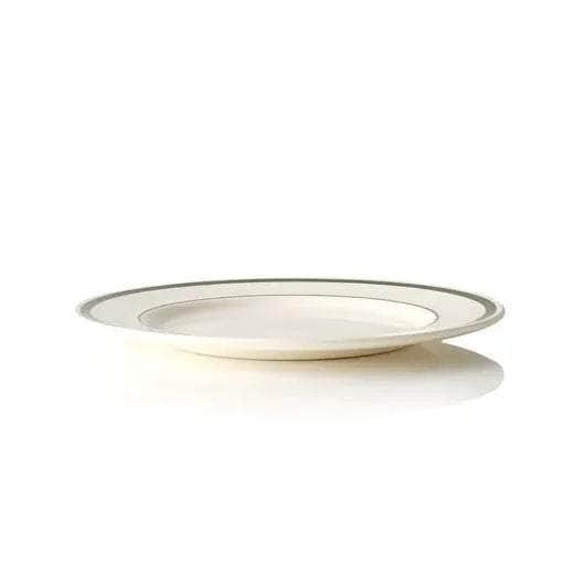 Dinner Plate with Green Stripe