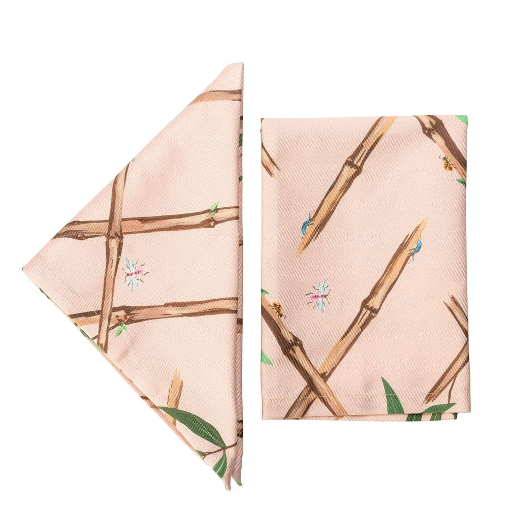 Pink Bamboo Napkins Set of 4