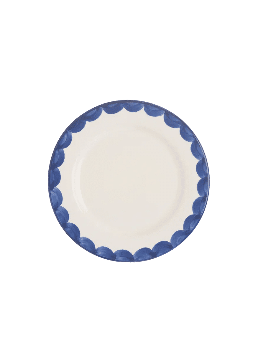 Blue Scallop Side Plate
