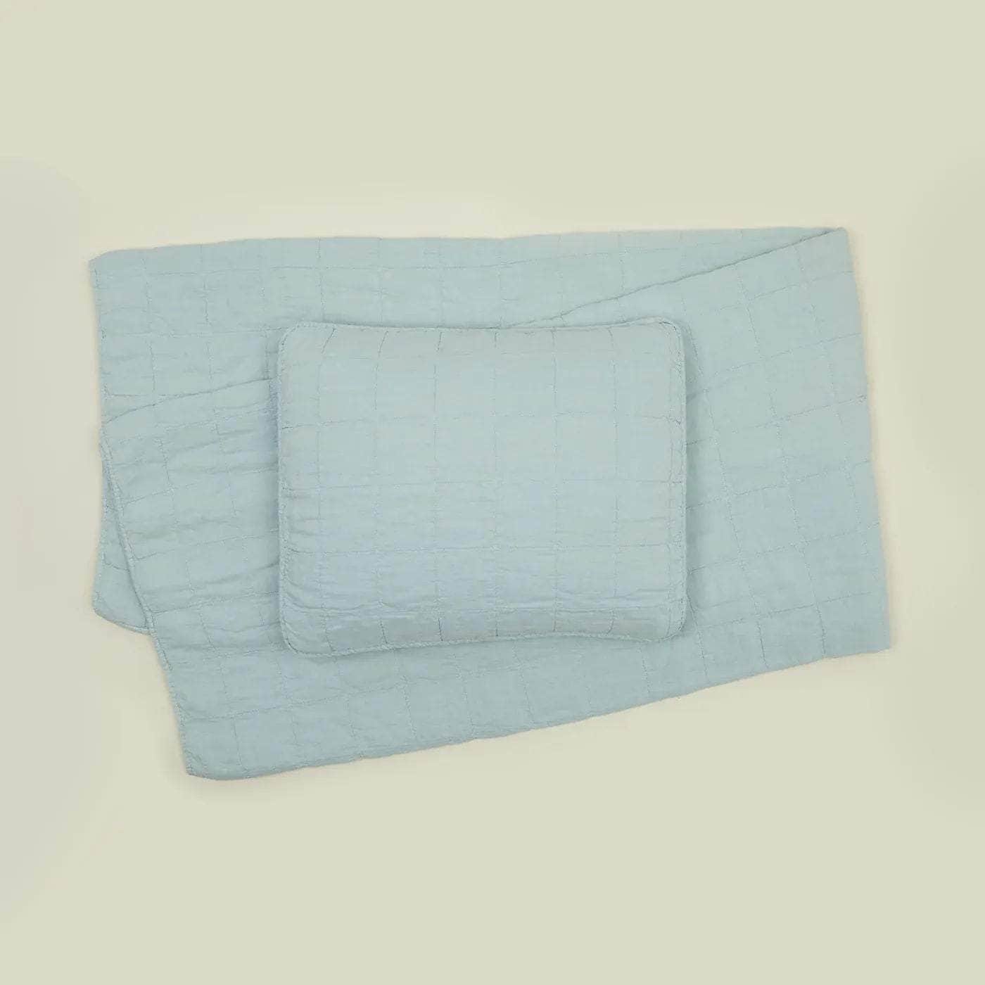 Simple Linen Quilt - Sky