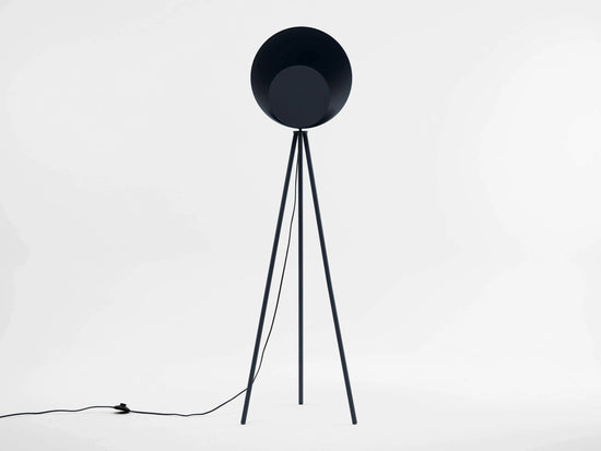 Charcoal grey diffuser floor lamp