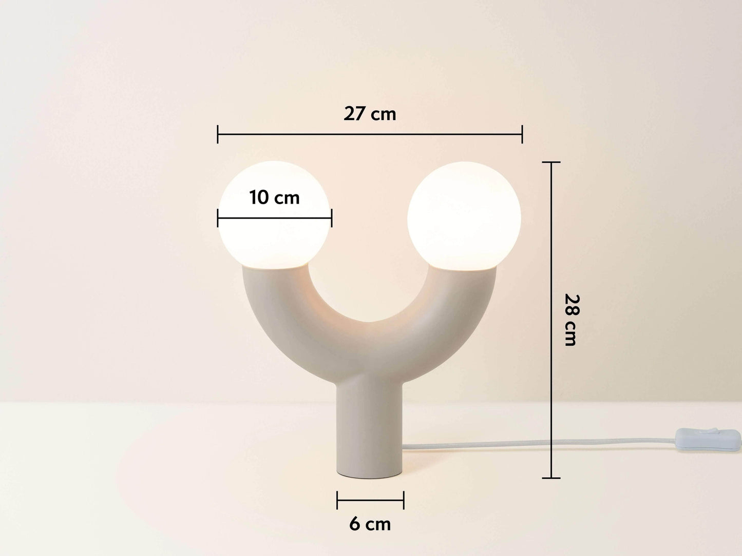 Sand tube table lamp