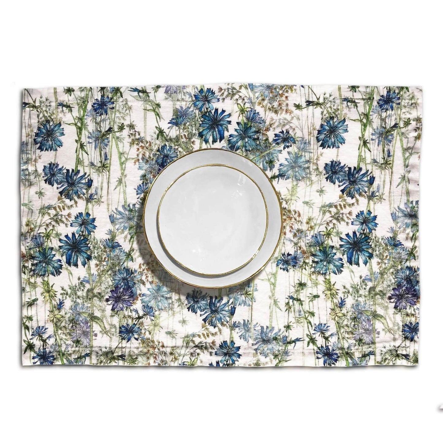 Wild Chicory Linen Placemat