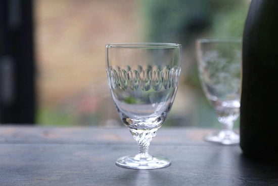 Crystal Bistro Glasses with Lens Design