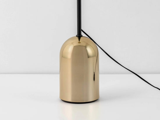 Brass uplighter floor lamp