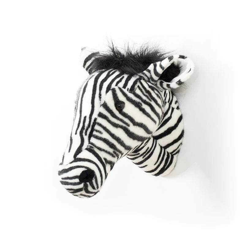 Daniel the Zebra Wall Mounted Plush Head