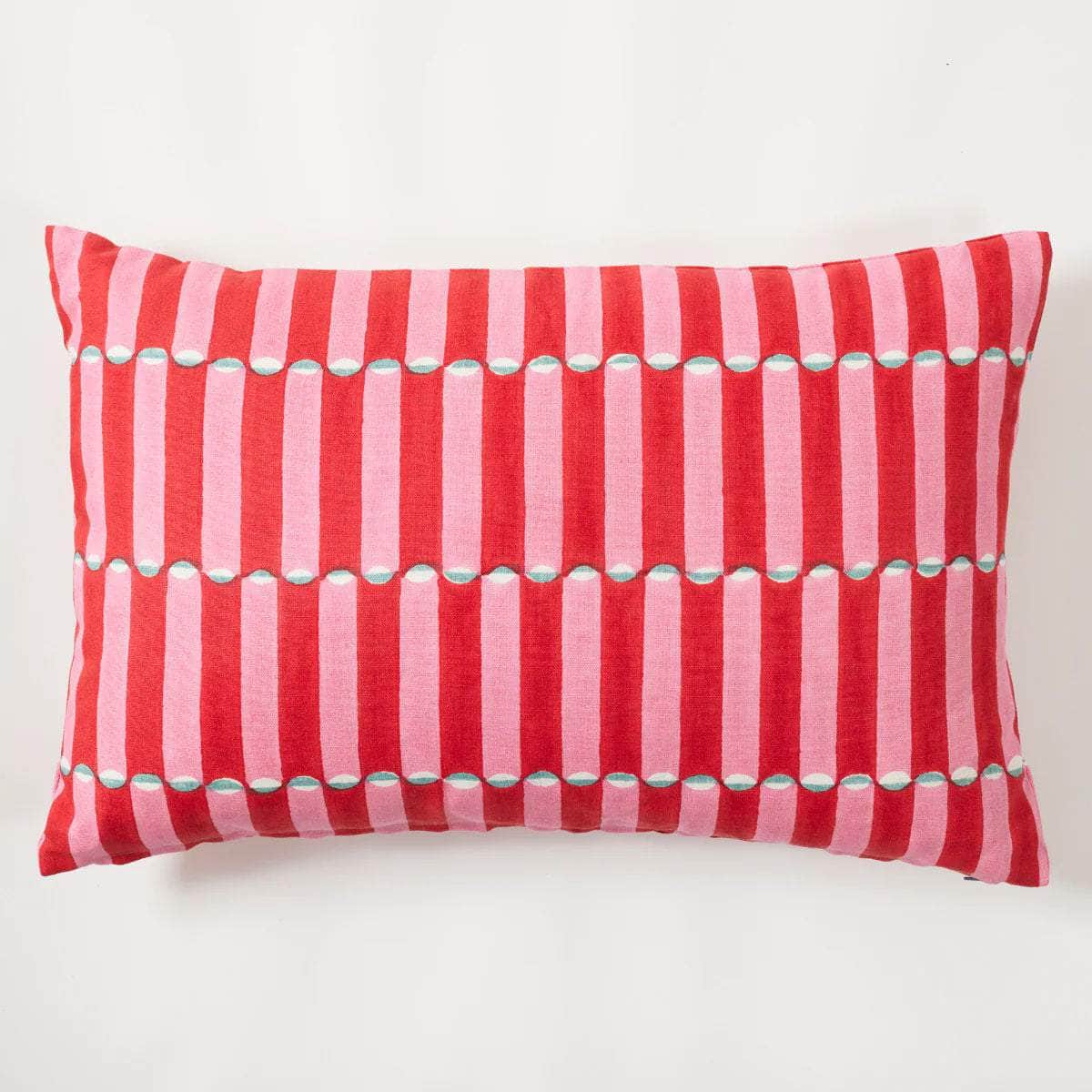 Luna Pink/Red Cushion