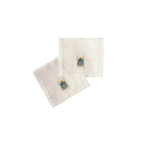 Scarab Cocktail Napkins (Set of 6)