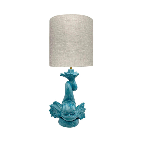 Dolphin Lamp in Turquoise