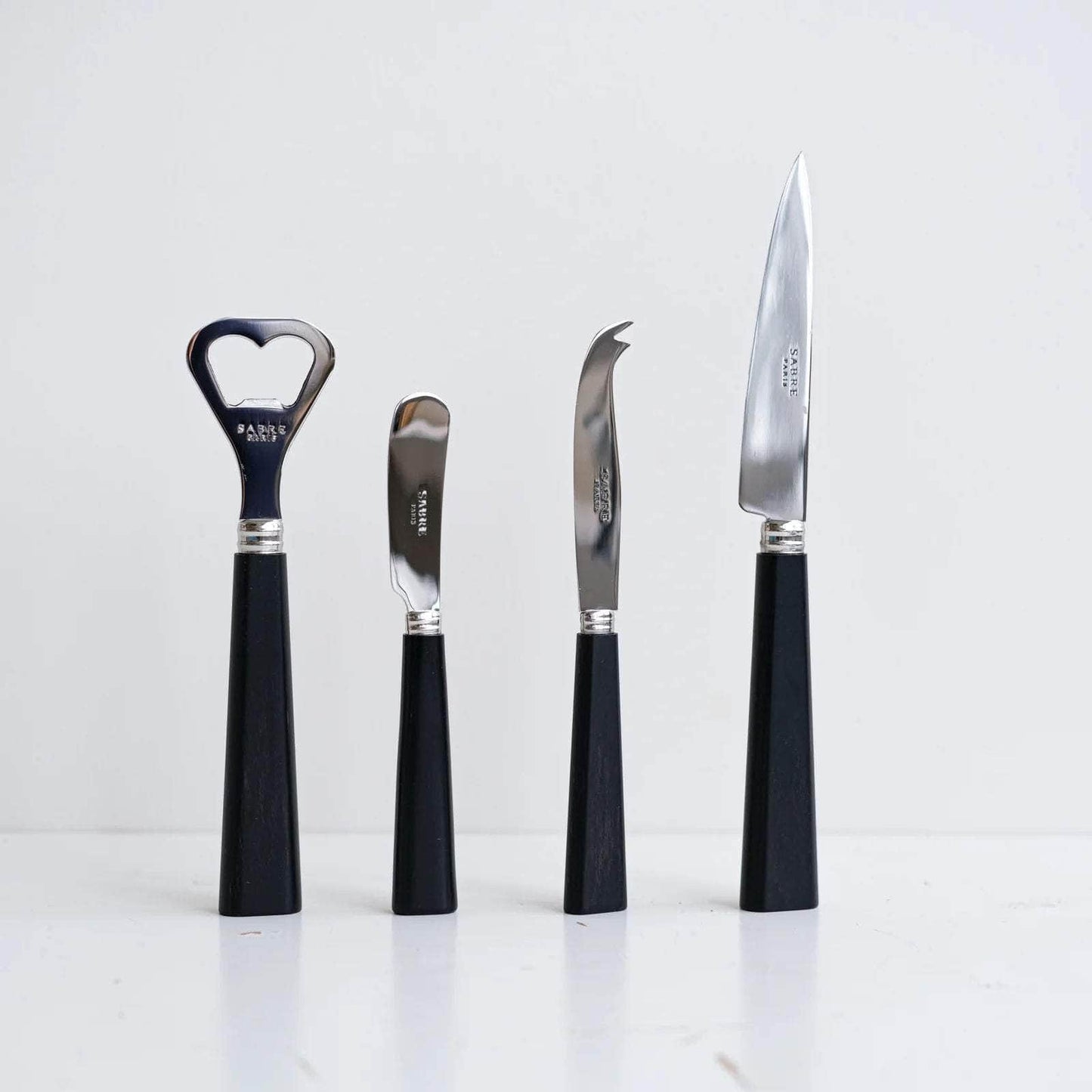 Natural Bottle Opener | Black Laminated Wood