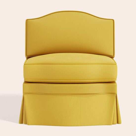 Felix Slipper Chair, Daffodil Velvet