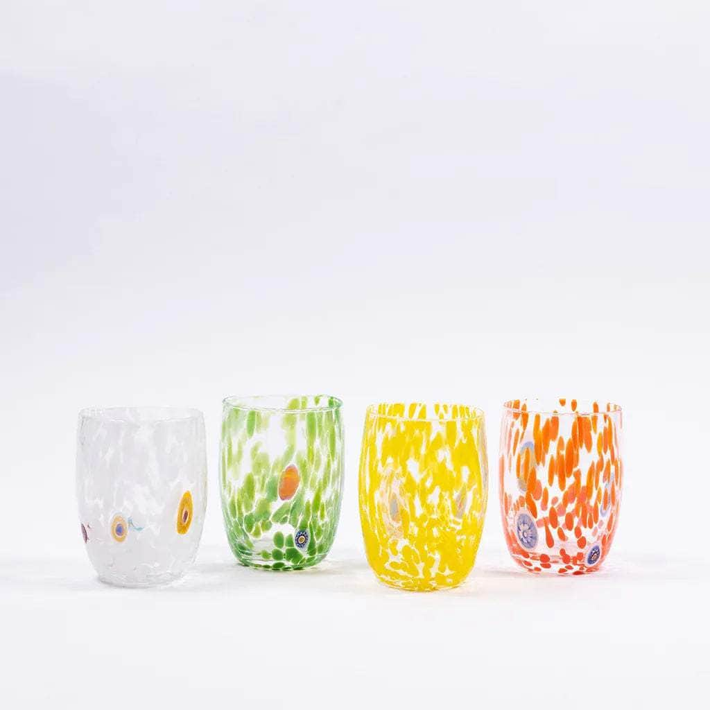 Round Murano Tumbler | White