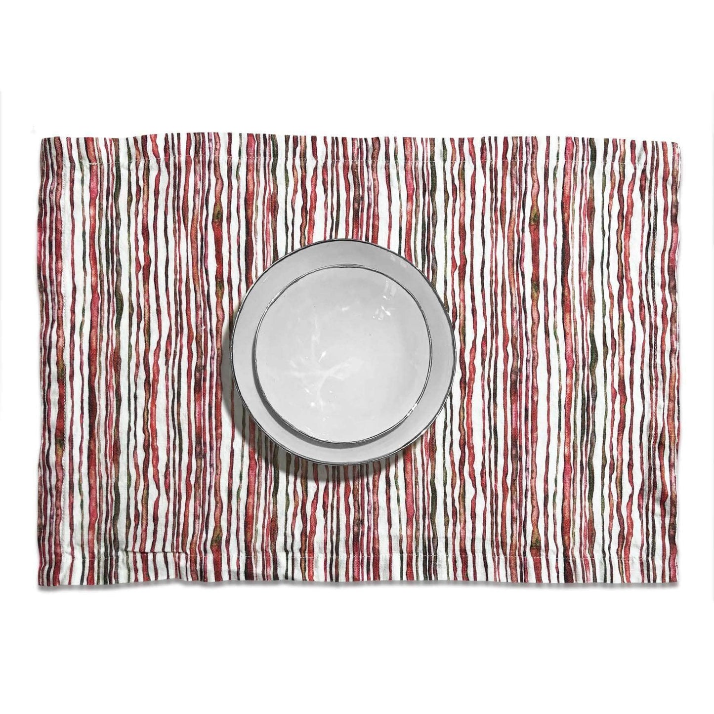 Red Stem Linen Placemat