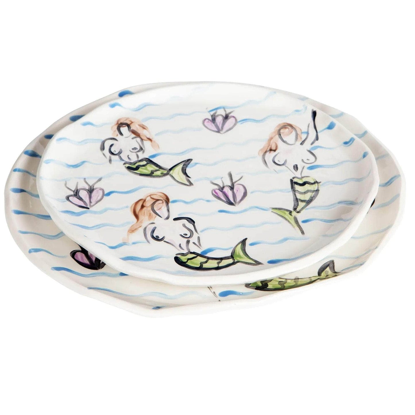 Mermaids & Waves Plate II