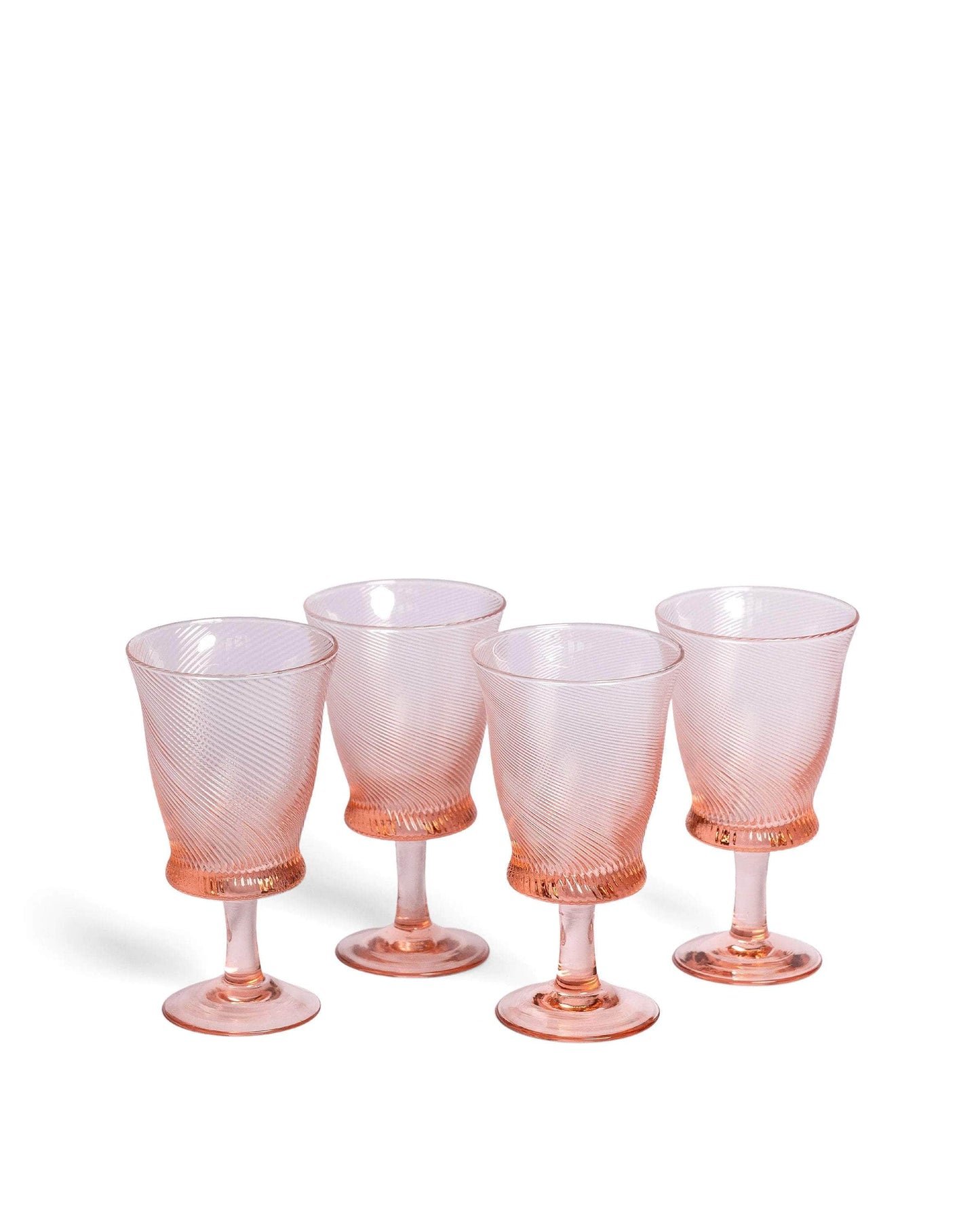 Spiral wine glasses (Set of 4)