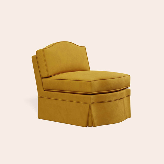 Felix Slipper Chair, Turmeric Velvet