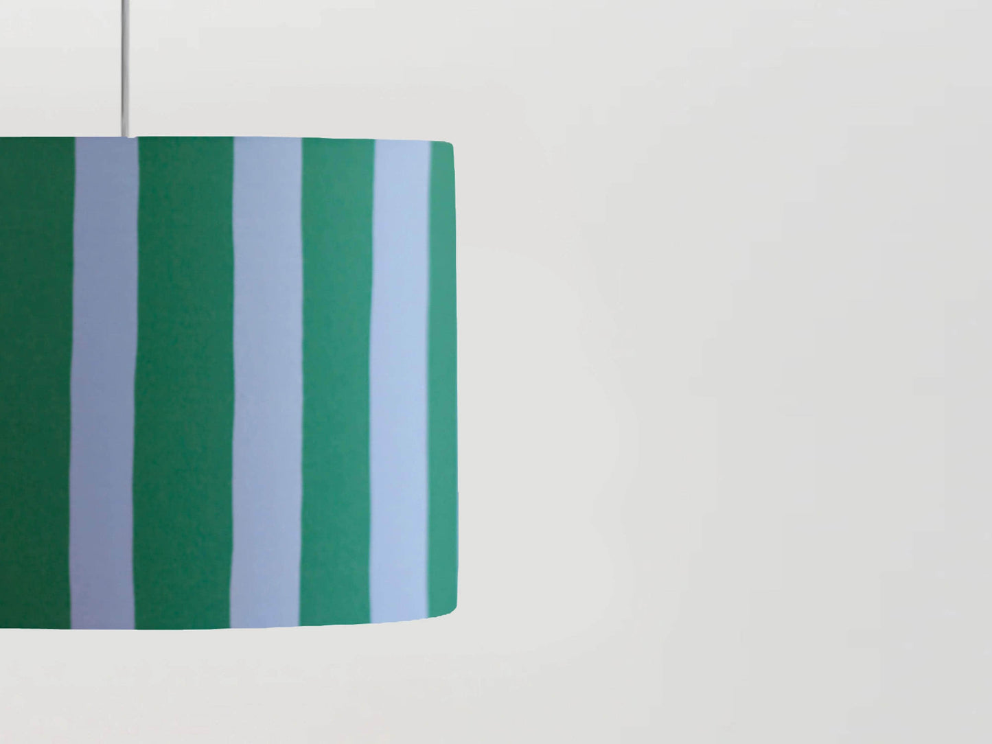 Blue stripes print lamp shade