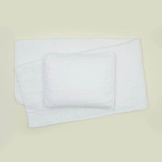 Simple Linen Quilt - White