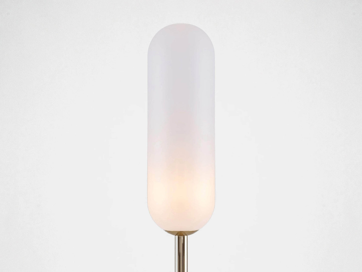 Olive green marble curve floor lamp