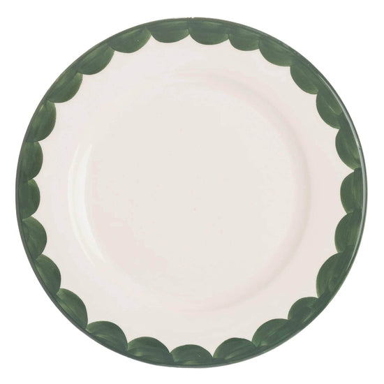 Green Scallop Side Plate