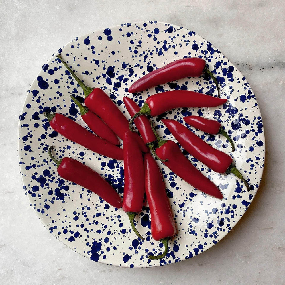 Shallow Serving Bowl Blueberry