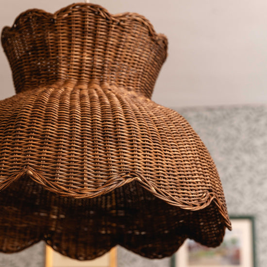 Anar Rattan Pendant Shade (Large Teak)