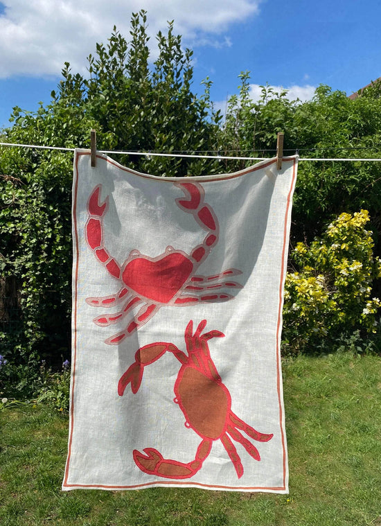 Load image into Gallery viewer, Crab Tea Towel
