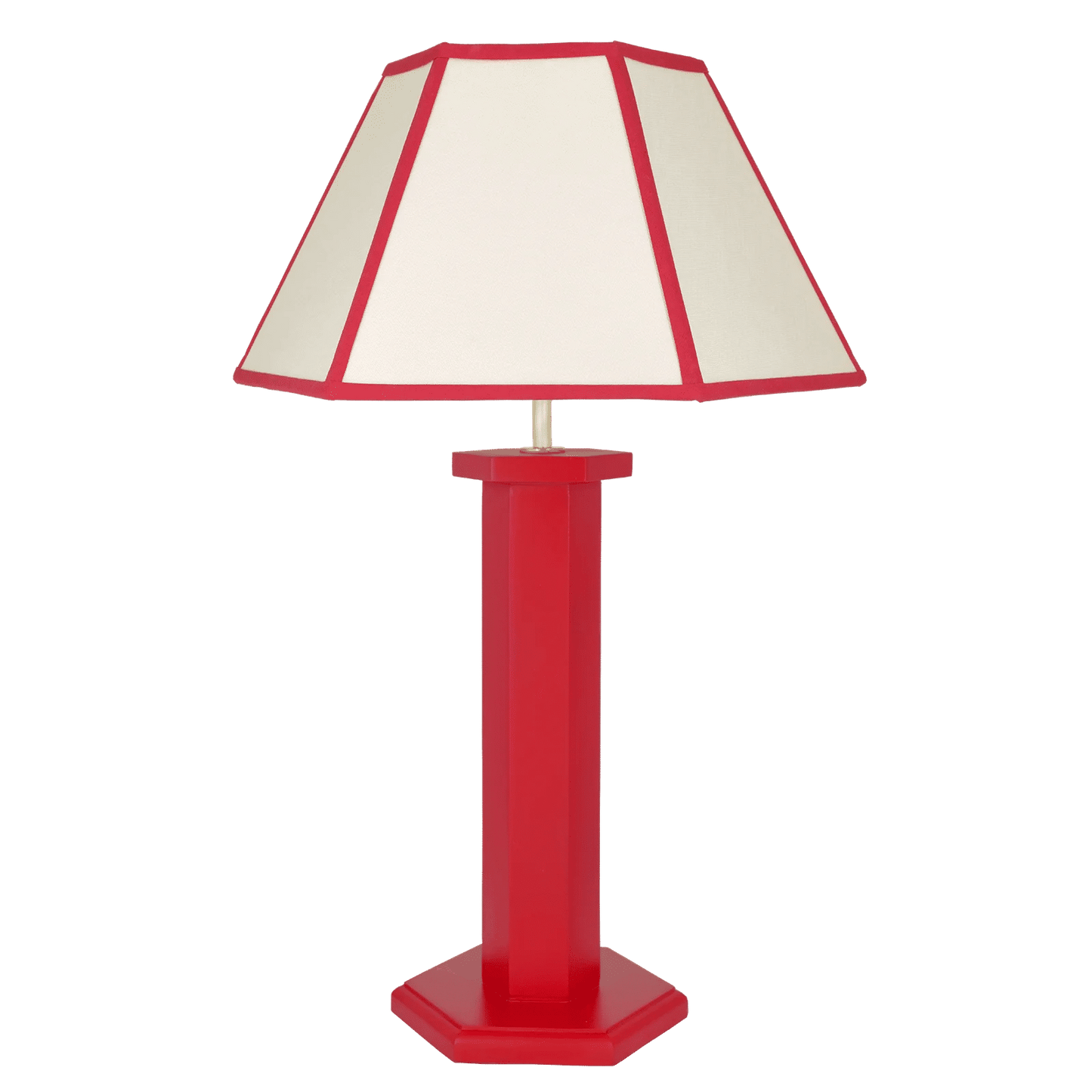 Load image into Gallery viewer, Hexagon Table Lamp - August Red
