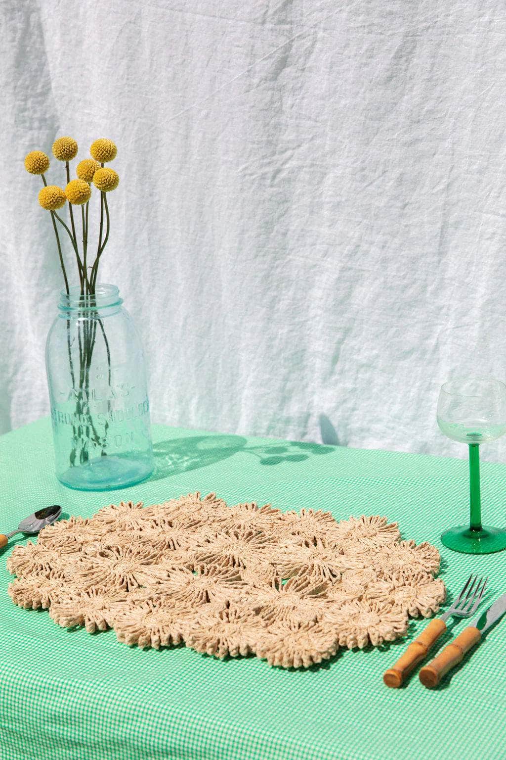 Fleur Raffia Placemat