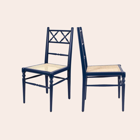 Pair of Chiara Dining Chairs, Ocean