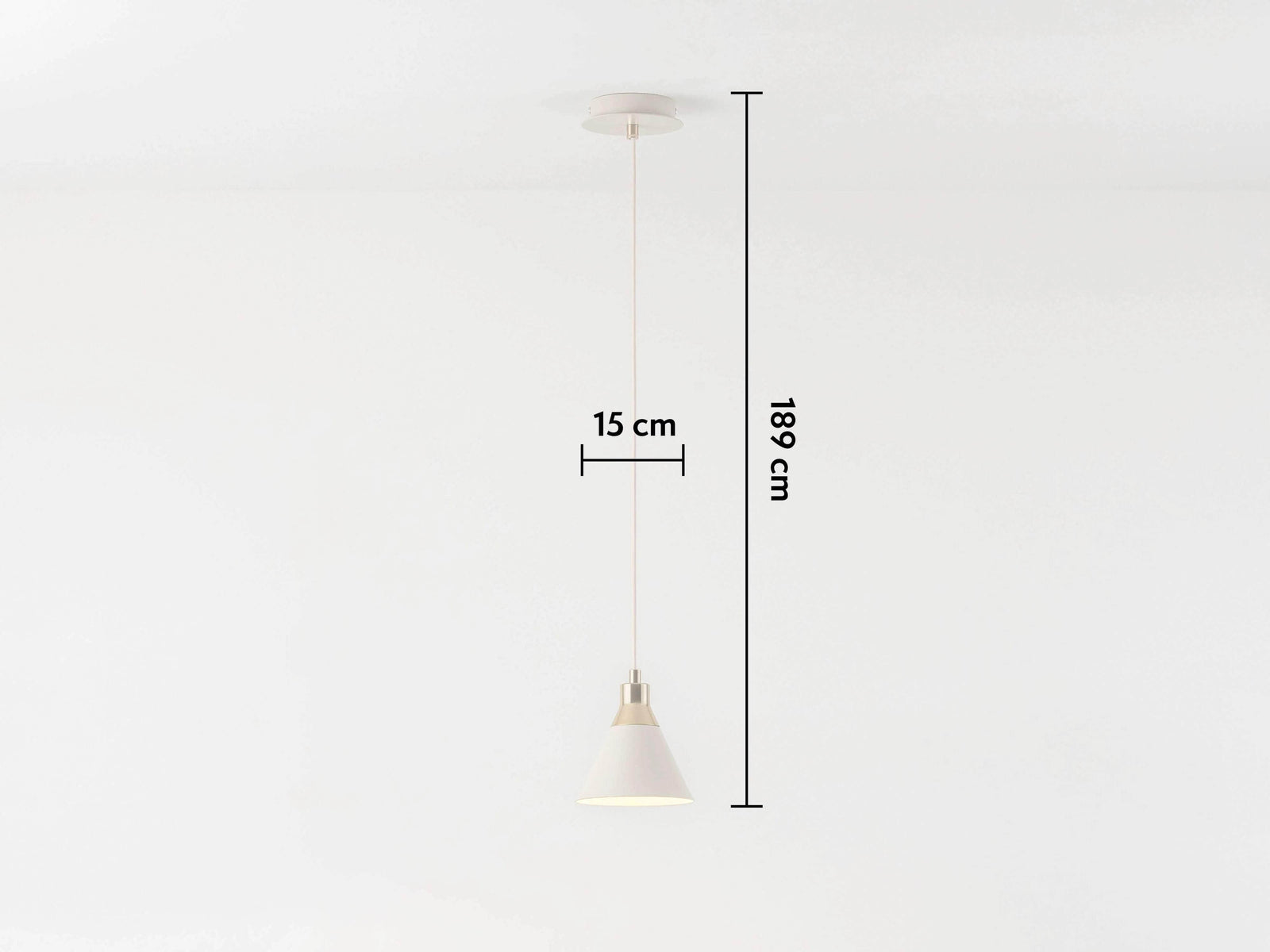 Sand cone pendant ceiling light