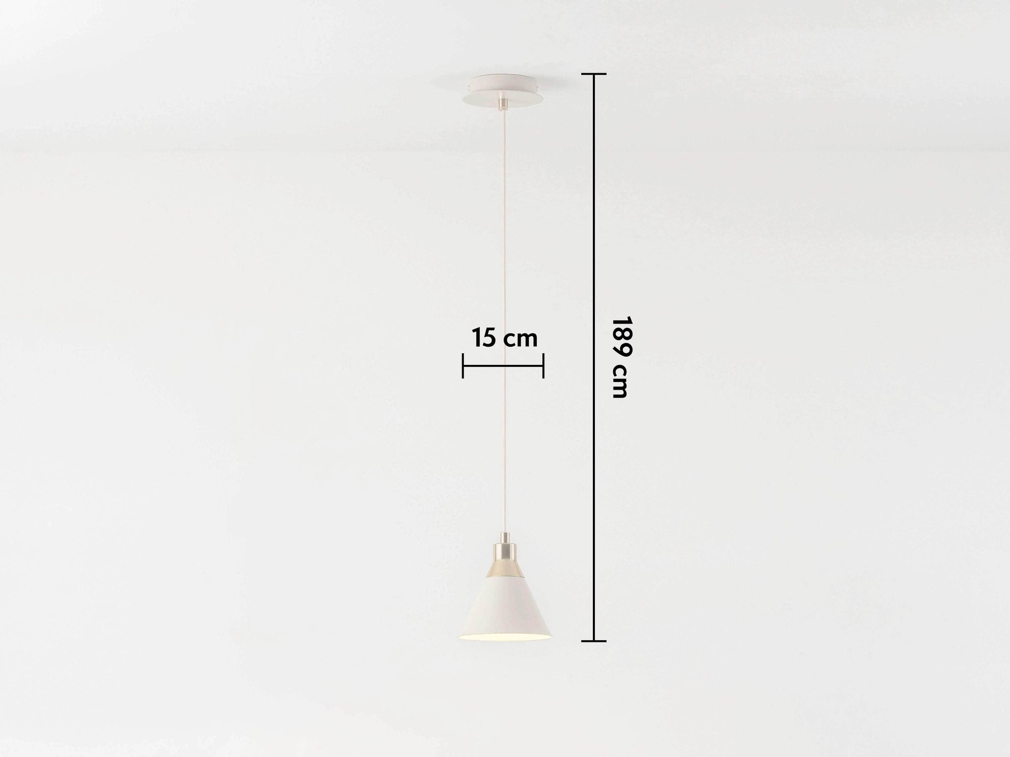 Sand cone pendant ceiling light