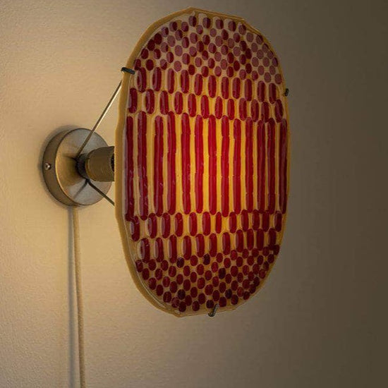 Red Beige Wall Lamp