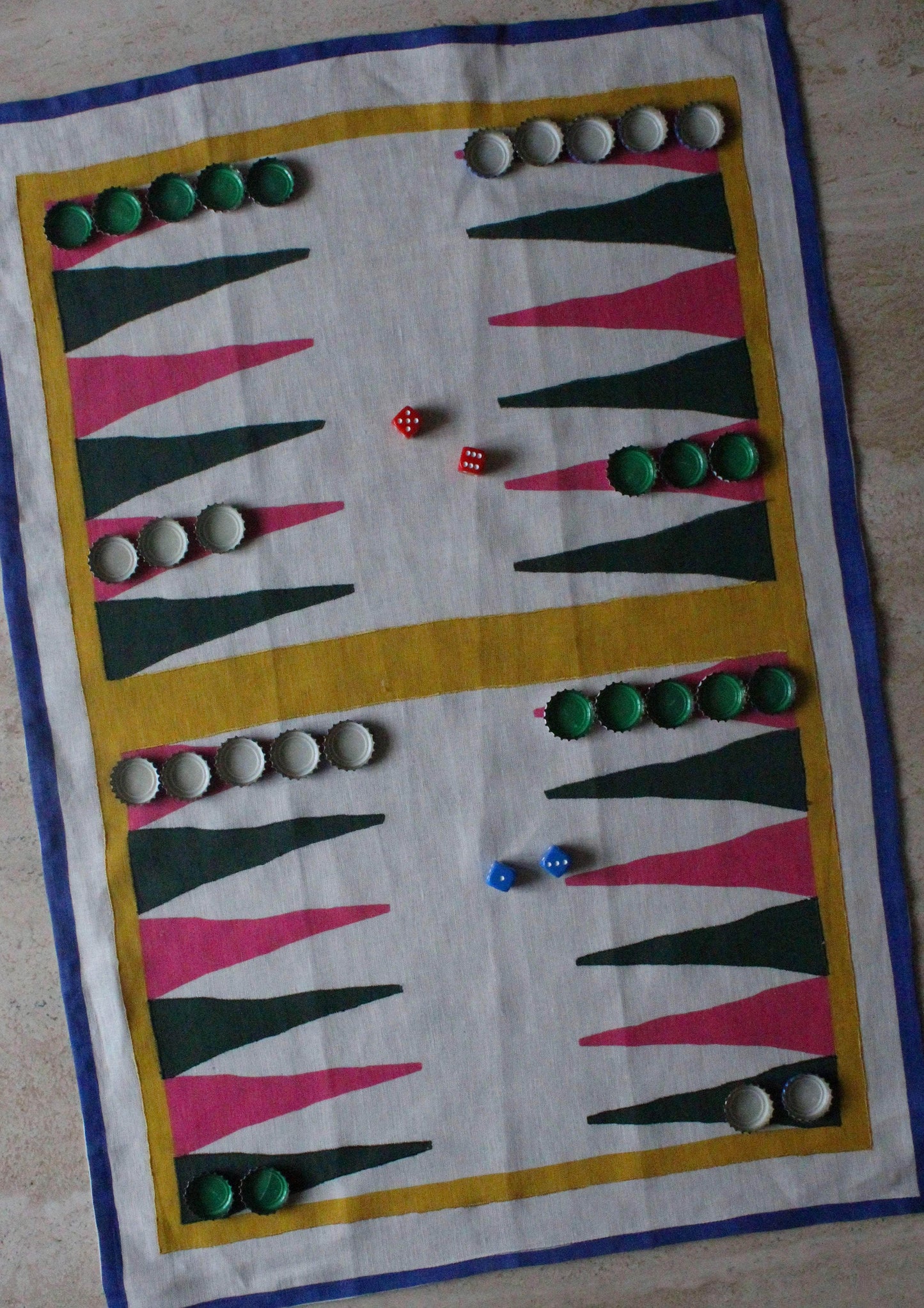 Backgammon Tea Towel